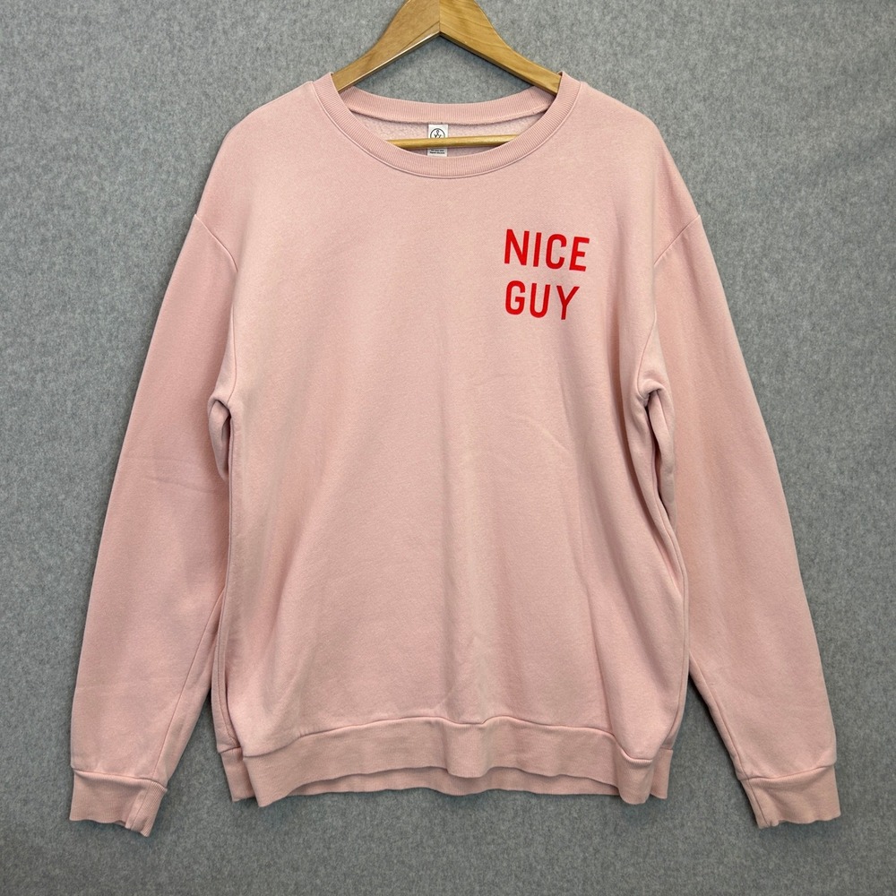 Southern Charm Sewing Down South Sweatshirt Pink Nice Guy Graphic Mens Large‎